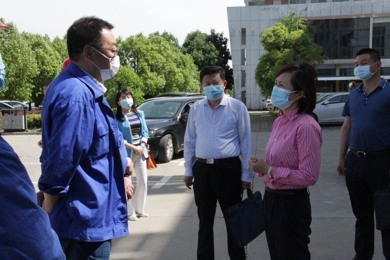 湖北省自然资源厅副厅长夏亚灵一行莅临赢博手机入口重工走访调研